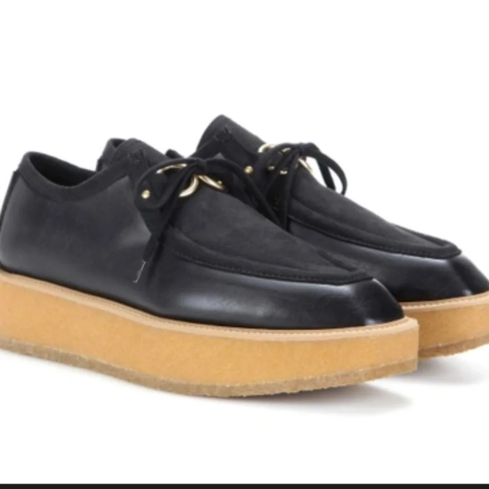 Stella McCartney Brody Black Vegan Leather Creepers Size 35/5
